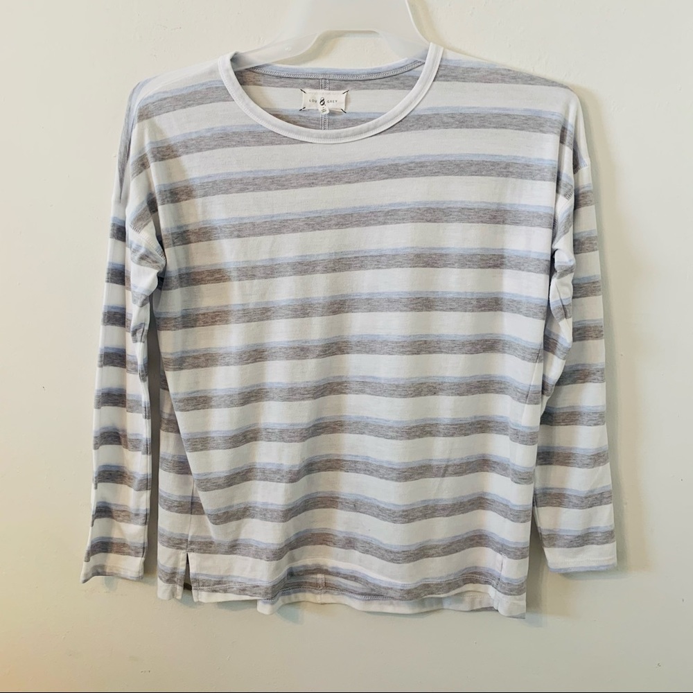 Lou & Grey Striped Tee Shirt Size S